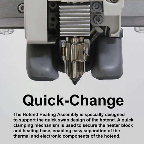 High Temperature Hotend Heating Assembly Kit For A1 And A1 Mini 3D Printers with ceramic heater quick change mount