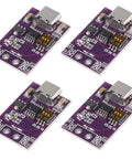 4 Pack Type C PD AFC USB PD Testing Board For Fast Charge Power Supply Change Module With Fixed 5V 9V 12V 15V 20V Output
