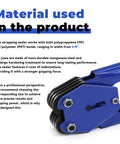 No Fuss Heavy Duty Manual Strapping Sealer Crimper for 5 8 Inch PP or PET Bands with durable manganese steel jaws