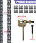 Heavy Duty 35 Chain 140 Links Chain Breaker For Mini Bikes Compatible With Coleman chain and breaker tool dimensions