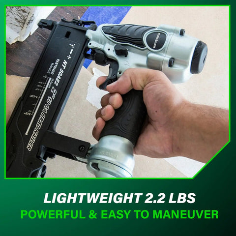 Holding 18 Gauge Brad Nailer For Trim And Furniture Finishing, Pro-Preferred Lightweight Pneumatic Power Nailer With Adjustable Depth