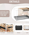 Game Changing Foldable Storage Tote With Clear Front Window And Dual Zipper Access For Quick Grabbing Steel Reinforced Base featuring a see-through design.