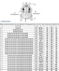 HTD 8M Timing Pulley Featuring Fifty Teeth And Forty Millimeter Width Straight Bore Built Heavy Duty For Rock Solid Machine Drive Fits Twelve To Thirty Five Millimeters With Integrated Keyway diagram showing dimensions and specifications.