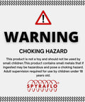 WARNING choking hazard label for Two Pack Quarter Inch Aluminum Pillow Block Mount With Deep Groove Ball Bearing ABEC Three For Smooth Rotations And Heavy Duty Radial Load Capacity Lubricated Steel Bearing PB0 SR188ZZ