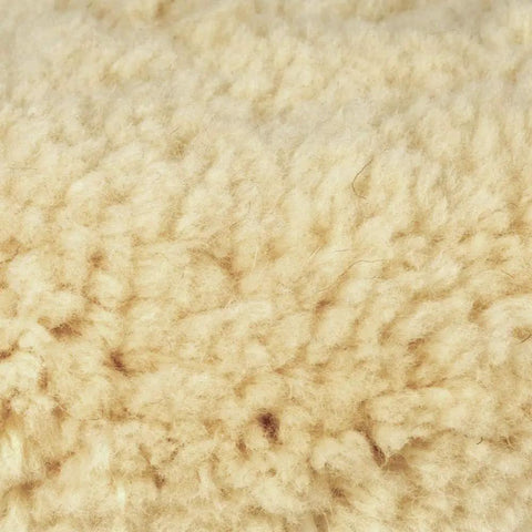 Close-up of wool texture on 7 Inch Hook And Loop Pad For Sander And Polisher Fits 9227C 9227CY And PV7001C Polishers Perfect For Quick Compounds And Finishes Durable Bonnet Pro Grade Shine.