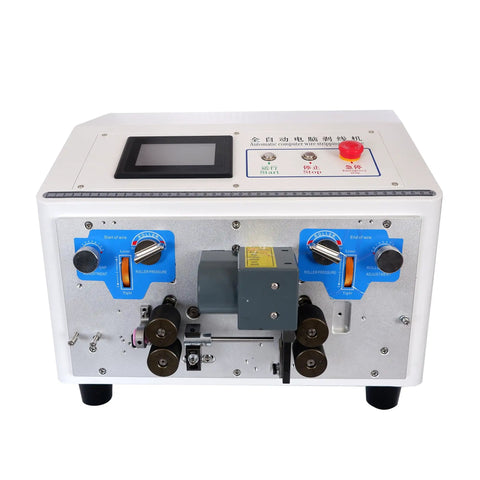 Automatic Wire Stripper Machine With LCD Touchscreen And Cable Cutter 110V Electronic Wire Peeling 0.5 To 30 Mm Stripping Length
