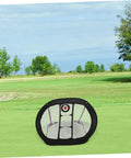 Lightweight Golf Chipping Practice Net For Backyard Training Portable Mesh Hitting Net For Golfers Easy Setup on grass