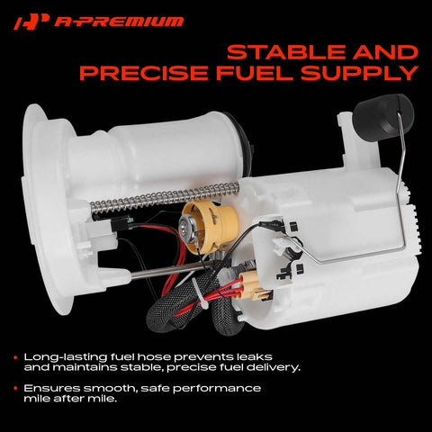 Top Notch Electric Fuel Pump Module Assembly Compatible With BMW 230i 330i 340i 430i 440i 2017 To 2021 showing internal components and design.