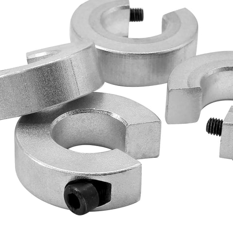 4 Piece Shaft Collars For SBR20 20mm Bore 40mm OD 12mm Thick Aluminum Locking Collars Clamp On With M5 Set Screws