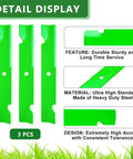 52 Inch Mower Blades For Scag Ex Mark Tiger Cub Wildcat Turf Tiger Decks Medium Lift 3 Pack Replacement Blades