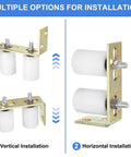 Two Nylon Gate Rollers with L Bracket for Sliding Gate or Barn Door, 2 Inch Diameter by 2-3/4 Inch Length, White Finish
