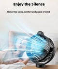 Two Pack Magnetic Cruise Fans With LED Display And 12000mAh Battery Pack Battery Operated Magnetic Mount Timer And Lighting Perfect Cabin Fan