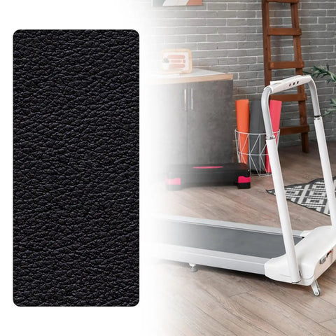 Durable Treadmill Mat Protector for Carpets and Hardwood Floors next to treadmill, non-slip PU leather texture, 70x150x0.6cm