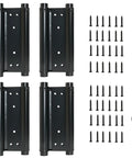 8 Inch Black Double Action Door Hinges Self Closing For Cafe Saloon Pub Swinging Doors 201 Stainless Steel Includes Pins And Screws Heavy Duty 4 Pack Set