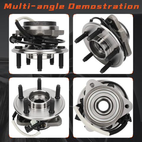 Front Wheel Bearing And Hub Assembly Fits Ford Ranger 2009 2011 And Mazda B4000 2003 2010 4WD 5 Lugs With ABS - OE Replacement