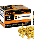 Exterior Deck Screws 8x1 Inch Bronze Coated for Outdoor Wood 420 Pieces Coarse Thread T25 Star Bit 1000 Hour Salt Spray Tested