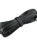 Beefed-Up Heavy-Duty Synthetic Winch Rope 50 Ft Quarter Inch, 10,000 Lb Load Rating For ATV SUV And Truck, Black