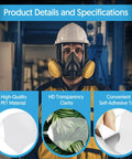 30 Pack Peel Off Lens Covers For 6885 6000 6700 6800 6900 Series Full Face Respirator Faceshield Protectors with PET material