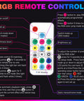 Remote control for 24 Pack Remote Hexagon RGB LED Panels Ceiling Lights With 358 Modes IP54 for party and gaming use.