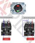 22mm NC Red Mushroom Emergency Stop Push Button Switch 600V 10A wiring methods for 1NO 1NC and 2NO or 2NC configurations