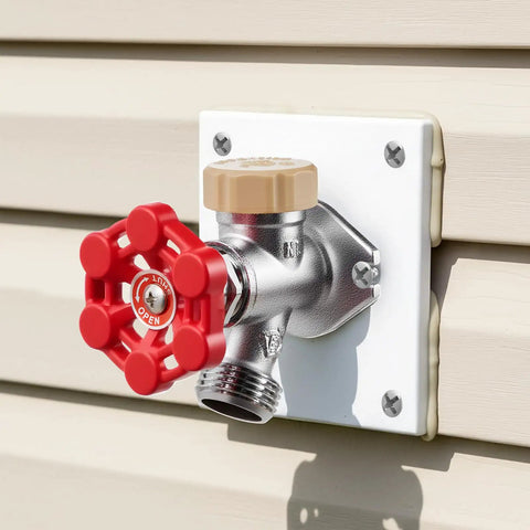 Frost Proof Outdoor Sillcock With No Fuss Anti Siphon Valve And Backflow Preventer Twelve Inch One Half Inch Push To Fit Connector