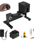 Domary Mini Belt Sander Grinder 250W Versatile Wet And Dry Tool Adjustable Angle with sanding belts and accessories.