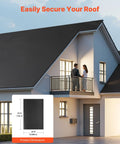 Heavy Duty EPDM Roll Roofing 45 Mil Thick Waterproof Membrane Covers Twenty By Twenty Five Feet For RV Roofs And Ponds Built Different installed on a house roof.