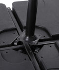 Beefy Water Or Sand Filled 4 Square Plate Umbrella Base For Cantilever Offset Patio Market Umbrella Stand with U Locking