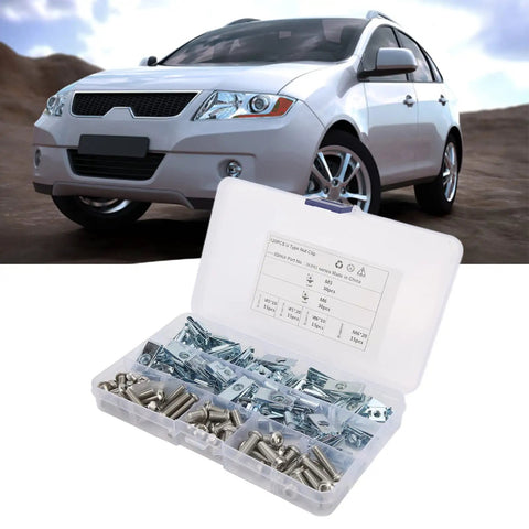 Keep Your Rig Solid With This 120 Piece M5 And M6 U Nut Clip Kit Featuring Heavy Duty Carbon Steel Fasteners For Car Truck And Boat Body Panel Fixes Comes With A Kickass Storage Case