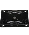 Top view of Beefed Up Boat Seat Swivel With 360 Degree Ball Bearing, 6 1/4 Inch Fit, Steel With Black Powder Coat, Heavy Duty Marine Mount