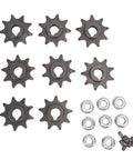 9 Tooth Sprocket Set for Electric Scooters, Iron Gear With 10mm Inner Diameter, Direct Fitment and Easy Install, Wearproof