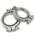 44mm V Band Flange Clamp Set For MVR Wastegate Replacement With Stainless Steel Inlet And Outlet Flanges Includes Screws Nuts And Seals