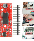 Plug And Play Easydriver Stepper Motor Driver Control Module For 4 6 8 Wire Motors With 150mA To 750mA Per Phase, 7V To 30V Power