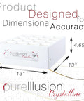 Dimensional view of NASA Grade True HEPA Filter For IQAir HealthPro Series with size specifications, PureIllusion branding visible.