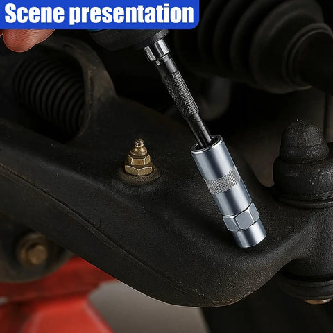 Using Six Pack Metal Grease Gun Nozzle Tips 1/8 NPT Couplers Replacement For M18 Two Speed And M12 Cordless Guns on car part