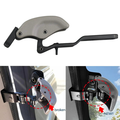 Rear Quarter Window Latch Lock Assembly Left Or Right For Toyota Tacoma 2000 2004 And Hilux 1997 2004 Gray Replaces 62910 35032 Durable Heavy Duty No Hassle Install shown installed and in use