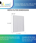 Replacement HEPA Filters For C535 PlasmaWave Air Purifiers Fits 5300 6300 5300 2 6300 2 P300 9000 5000 5000B Size 21 Filter A 3 Pack presented against a blue and green background with dimensions labeled.