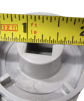Reinforced Diverter Handle Knob For Spa Hot Tub 4 Inch Long 2 Inch Wide Gray Easy Swap Replacement Part With Square Hole
