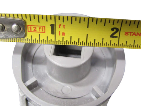 Reinforced Diverter Handle Knob For Spa Hot Tub 4 Inch Long 2 Inch Wide Gray Easy Swap Replacement Part With Square Hole