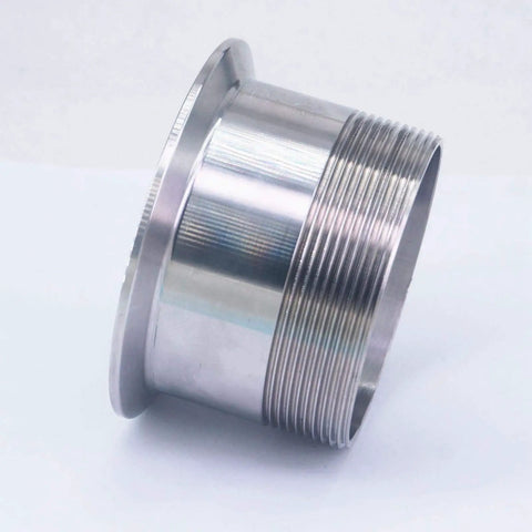 3 Inch BSPT Male To Three Point Five Inch Tri Clamp Stainless Steel Pipe Fitting Connector 304 Sanitary Grade