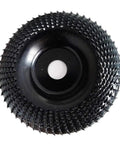 Premium 4 5 Inch Wood Carving Disc For Angle Grinder With 5 8 Arbor Reducer Ring Universal Fit, aggressive blade for smooth cutting.