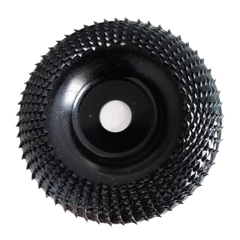 Premium 4 5 Inch Wood Carving Disc For Angle Grinder With 5 8 Arbor Reducer Ring Universal Fit, aggressive blade for smooth cutting.