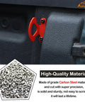Rock Solid Carbon Steel Tie Down Hooks Four Pack For Ford Maverick 2022 To 2025 red cleat anchor mounted on truck bed.