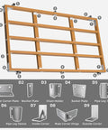 Badass Hot Dipped Galvanized Dock Washer Plates 10 Pack 1.5 By 5 Inches 6mm Thick Marine hardware shown with related components.