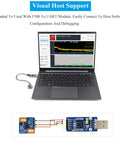24GHz MmWave Human Motion Sensor With FMCW Radar For Real Time Body Detection shown with laptop for visual host support.