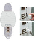 Portable Door Lock For Inward Swinging Doors, Durable Metal Construction, Lightweight And Compact, Quick No Tool Installation