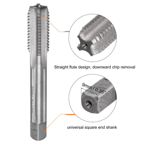Close-up of M14 X 2 Left Hand Tap And Die Set For Quick Thread Repair And Metalworking, showing round die with straight flute