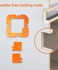 Dead Nuts Precision Router Corner Radius Template Guide Kit In Solid Aluminum Alloy for R20 R25 R30 R35, handle-free slotting mold shown