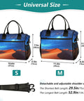 Desert Sky Large Cooler Bag Portable Leakproof Insulated Lunch Tote For Gals Holds 18 Cans Soft Cooler with size dimensions