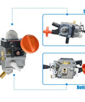 Carburetor Replacement Kit For Trimmers And Brush Cutters That Fits FS91R FS111R FS91 FS89 HT102 HT103 KM111 KM91 Engines, 3 views